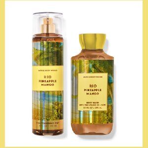 NWT Bath & Body Works 2pc Rio Pineapple Mango Set